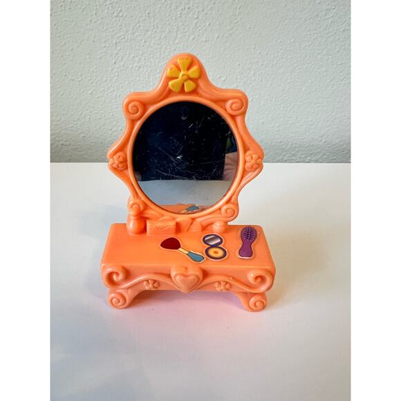 2007 McDonalds Hasbro My Little Pony Pink Plastic Carriage Stroller and Vanity - Picture 6 of 8